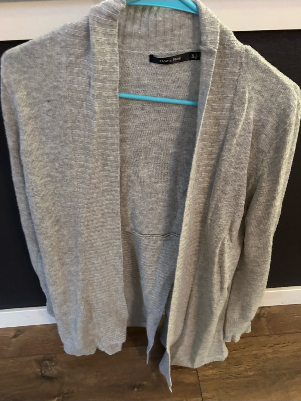 Doe and Rae cardigan gray
